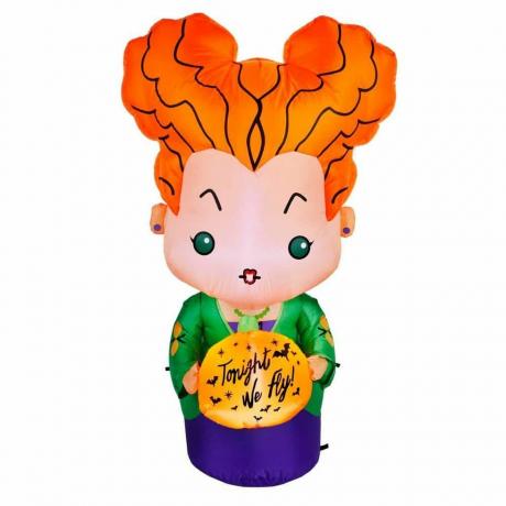 3,5 pés LED Winifred Sanderson com Tonight We Fly Pumpkin Inflável