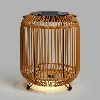 Rattan Solar Powered Lanterna de Jardim