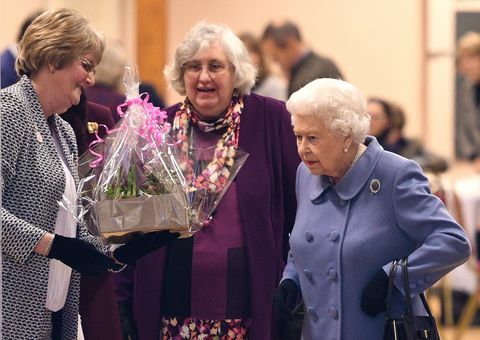 Rainha Elizabeth II na reunião WI