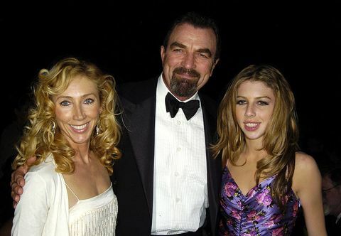 Tom Selleck, Jillie Mack e sua filha Hannah Selleck em 2004