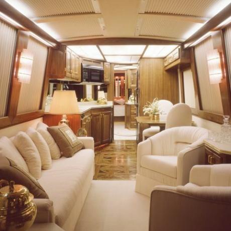 interior de motorhome de luxo rv