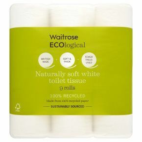 Tecido higiênico ecológico da Waitrose