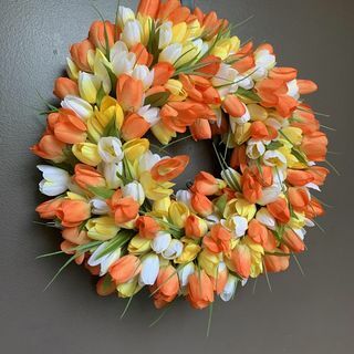 Coroa de tulipas