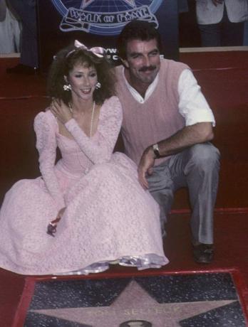 Tom Selleck e Jillie Mack 1986 Hollywood Boulevard