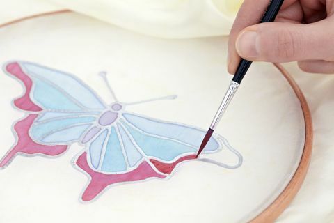 Pintando uma borboleta