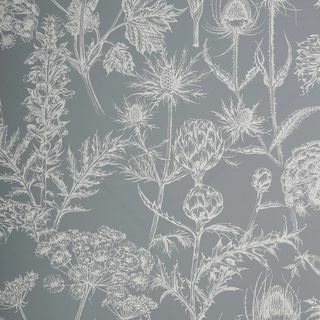 Papel de parede de névoa de jardim de flores silvestres de vida campestre