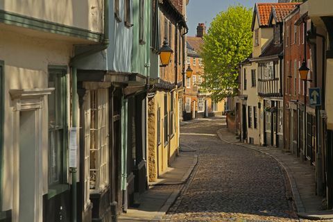 Norwich town - ruas cobbled