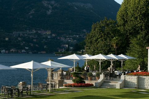 Restaurante L'Orangerie no lago de Como, Itália