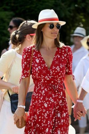 vestido vermelho aberto francês de pippa middleton