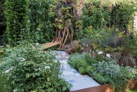 O jardim da epilepsia das mentes bordadas - Chelsea Flower Show 2018