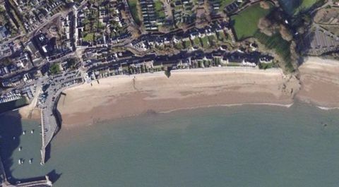 Praia de Saundersfoot - Pembrokeshire - aérea