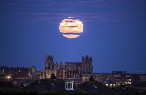 Supermoon Yorkshire Reino Unido