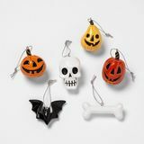 6pc conjunto de ornamento de resina de halloween