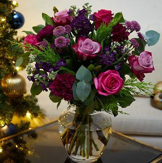 Bouquet de flores de joias de natal (entrega a partir de 17 de novembro de 2021)