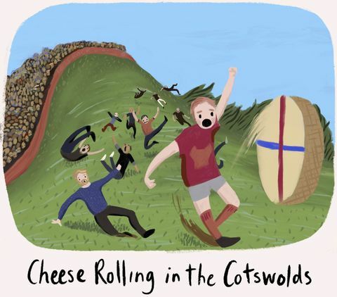 Cheese Rolling Cotswolds - tradições britânicas mais estranhas - Character Cottages