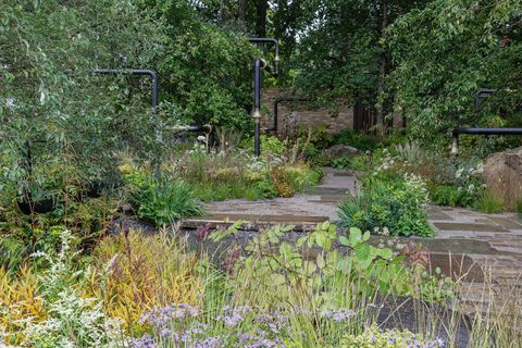 o jardim mg projetado pelo estúdio harris bugg patrocinado por mg show garden rhs chelsea flower show 2021 estande no 320