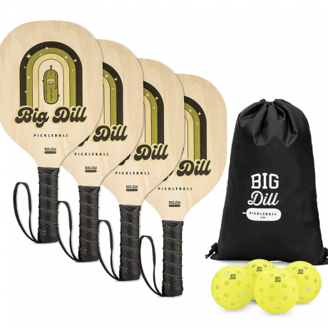 Big Dill Conjunto de 4 pás de Pickleball