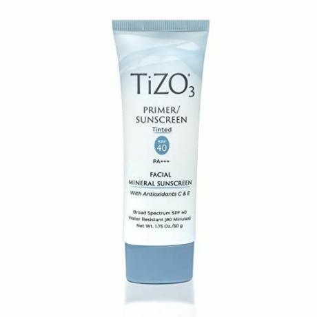 Protetor solar facial mineral e primer