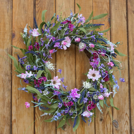 guirlanda de lavanda e margarida