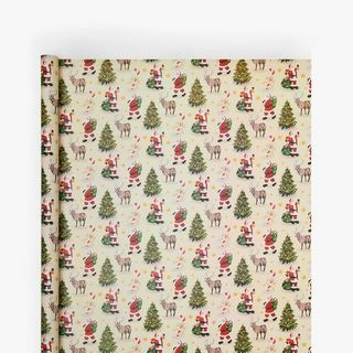 Papel de embrulho de Papai Noel vintage 