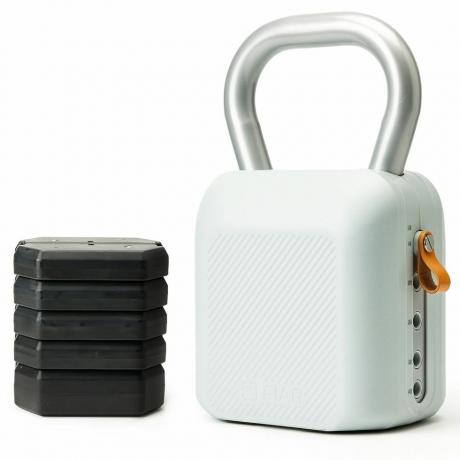 Conjunto de kettlebell com peso ajustável