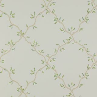Papel de parede de treliça de folha de Colefax e Fowler