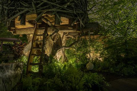 Chelsea Flower Show - De volta ao jardim da natureza, Kate Middleton, à noite, iluminação Philips