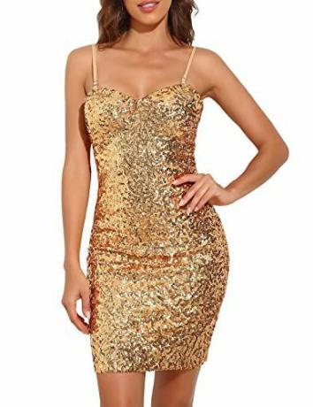 vestido dourado