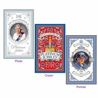 Toalha de chá de algodão Queen Elizabeth II Platinum Jubilee 2022