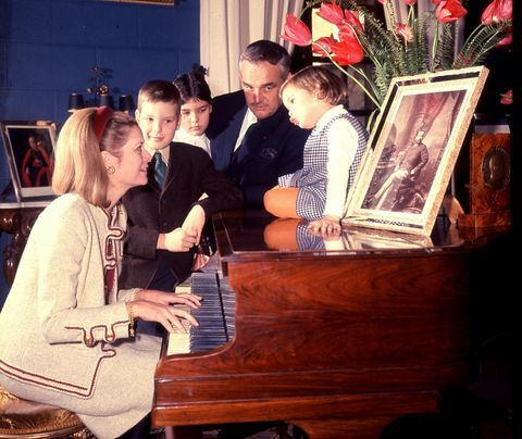 Grace Kelly com a família