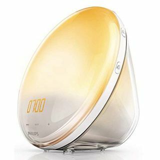 Philips Wake-up Light com simulação colorida do nascer do sol e 7 sons naturais