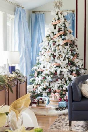 penas de idéias de decoração de árvore de natal