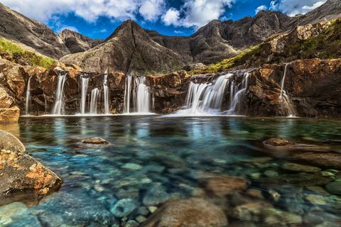 Piscinas de fadas na ilha de Skye