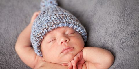 chapéu de malha bebê