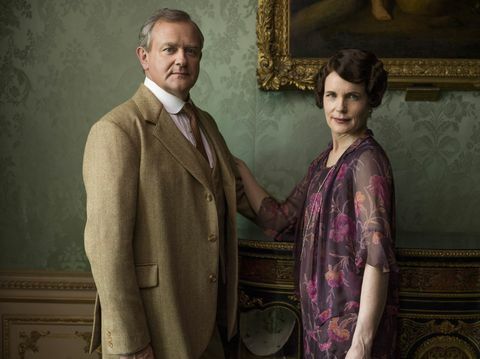 Hugh Bonneville como Robert e Elizabeth McGovern como Cora em Downton Abbey S06E08