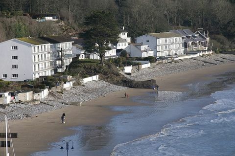 Praia de saundersfoot país de gales