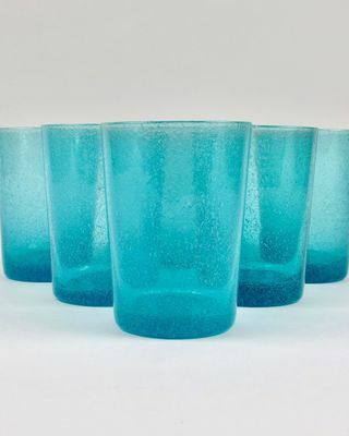 Conjunto de 6 copos de vidro reciclado