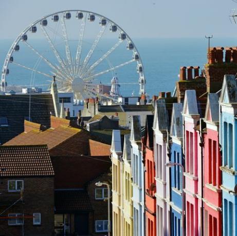 casas coloridas em Brighton