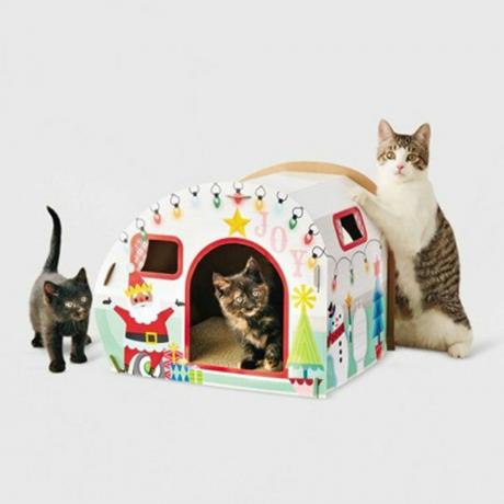 Casa clássica para gatos campistas de Natal