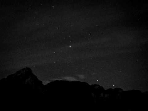 astrofotografia da chuva de meteoros orionidas