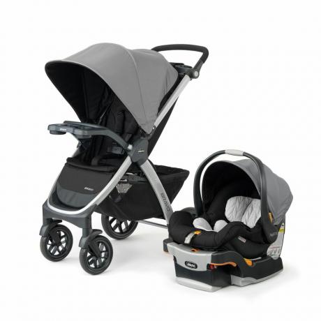 Carrinho Bravo Trio Travel System com cadeirinha infantil KeyFit 30 