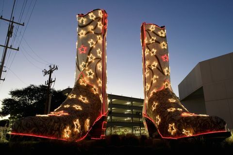 As maiores botas de cowboy do mundo