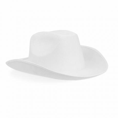 Chapéu de cowboy de feltro branco