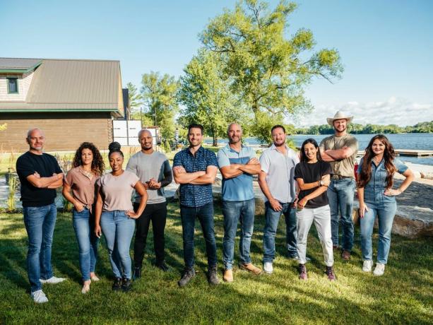 scott mcgillivray e bryan baeumler no confronto do resort de renovação