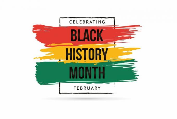 mês da história negra comemore o design gráfico da ilustração vetorial mês da história negra