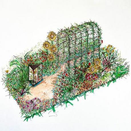 ela cresce veg " get up and grow" tour de jardim comestível no rhs hampton court na próxima semana