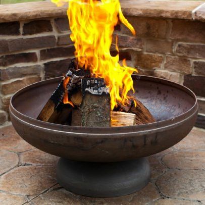 Tigela de fogo para lenha em aço